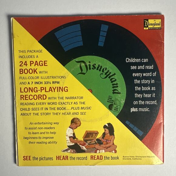 1979 DISNEYLAND RECORD & BOOK SEE HEAR READ 7" 33 1/3 The Story of Black Beauty - Picture 2 of 4